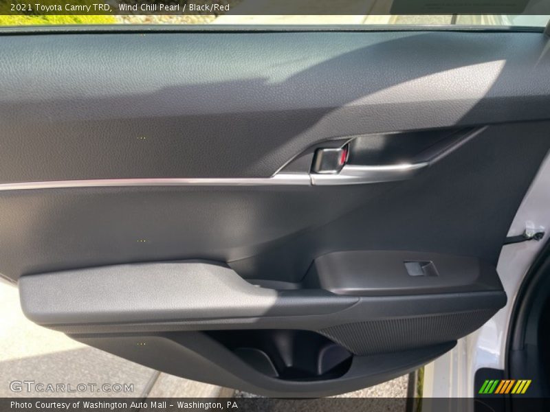 Wind Chill Pearl / Black/Red 2021 Toyota Camry TRD