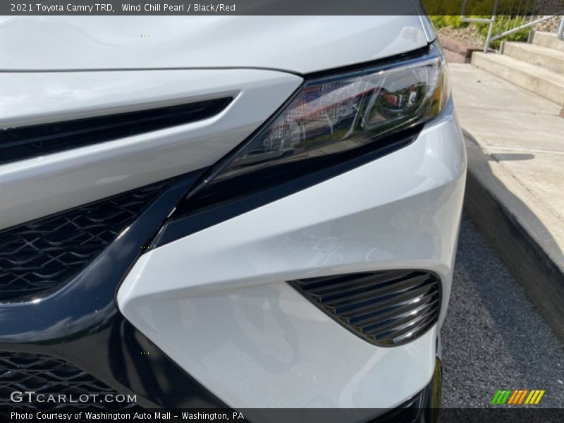 Wind Chill Pearl / Black/Red 2021 Toyota Camry TRD