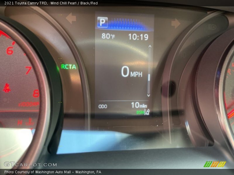 Wind Chill Pearl / Black/Red 2021 Toyota Camry TRD