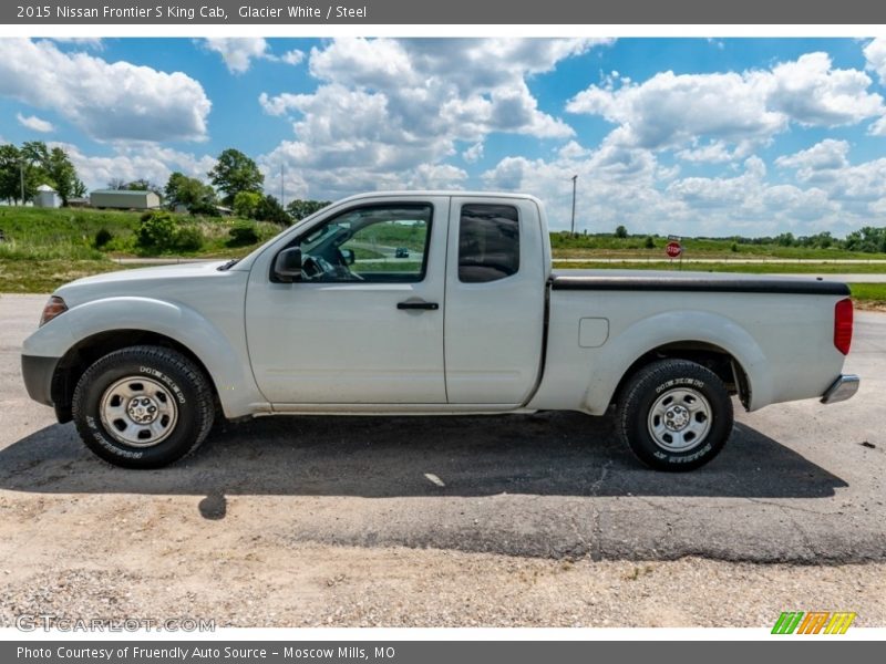Glacier White / Steel 2015 Nissan Frontier S King Cab