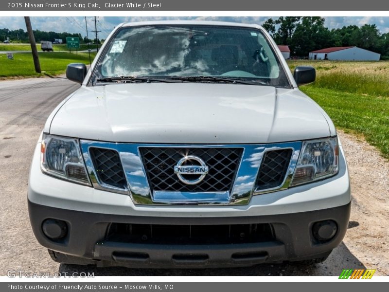 Glacier White / Steel 2015 Nissan Frontier S King Cab