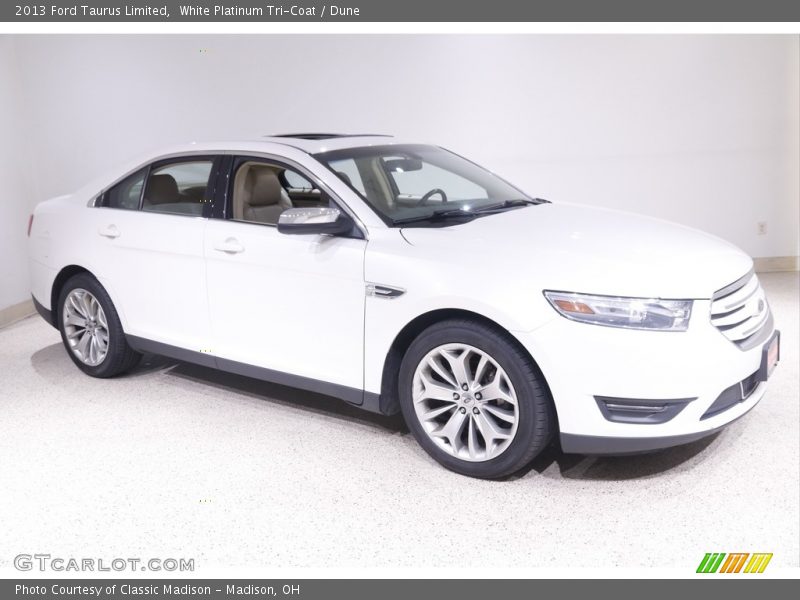 White Platinum Tri-Coat / Dune 2013 Ford Taurus Limited
