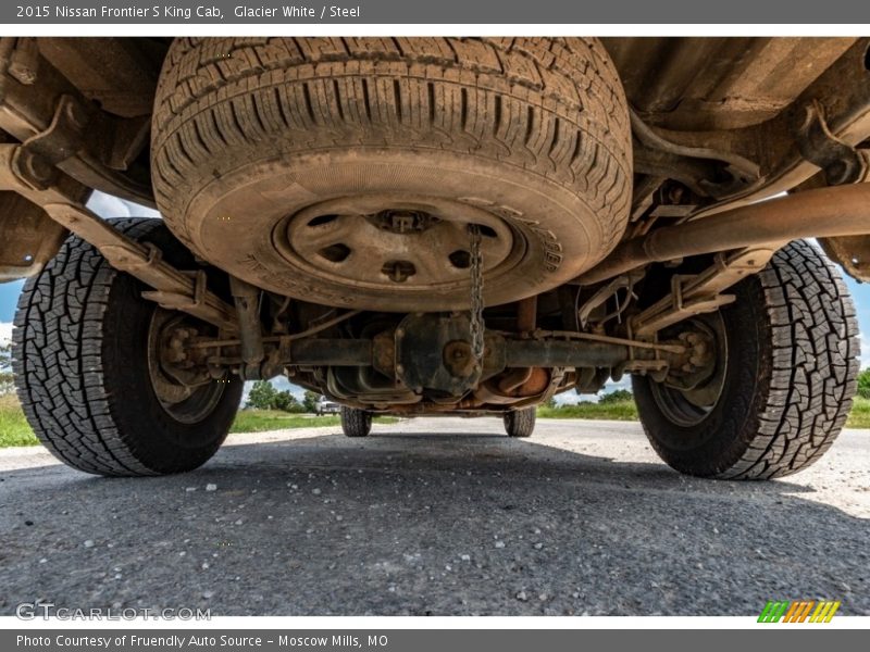 Glacier White / Steel 2015 Nissan Frontier S King Cab