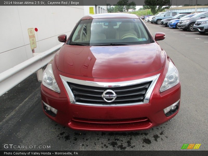 Cayenne Red / Beige 2014 Nissan Altima 2.5 SV