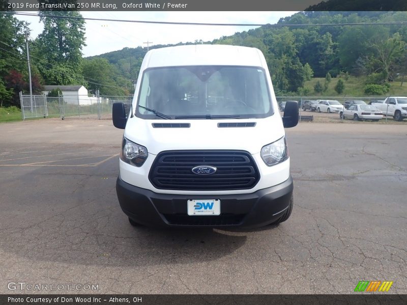 Oxford White / Pewter 2019 Ford Transit Van 250 MR Long