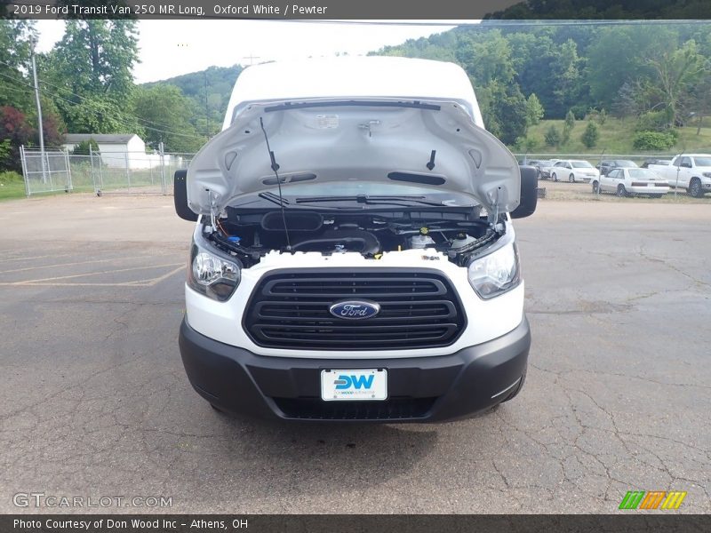 Oxford White / Pewter 2019 Ford Transit Van 250 MR Long