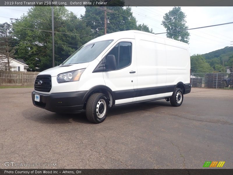 Oxford White / Pewter 2019 Ford Transit Van 250 MR Long
