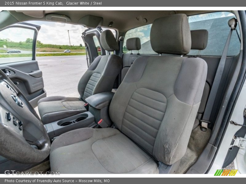 Front Seat of 2015 Frontier S King Cab