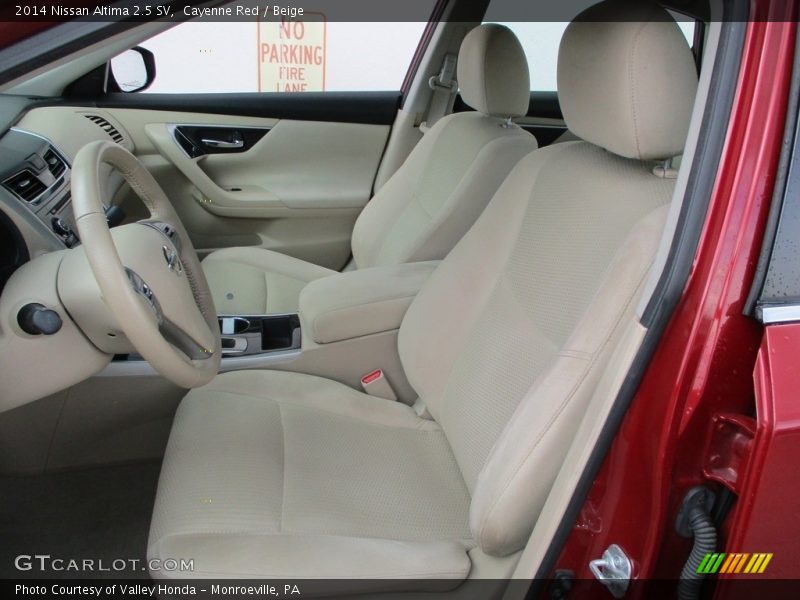 Cayenne Red / Beige 2014 Nissan Altima 2.5 SV