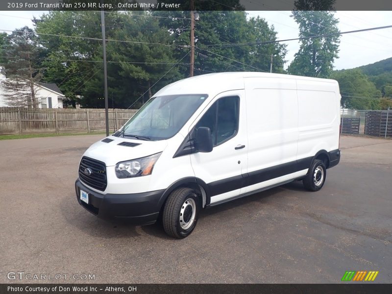 Oxford White / Pewter 2019 Ford Transit Van 250 MR Long