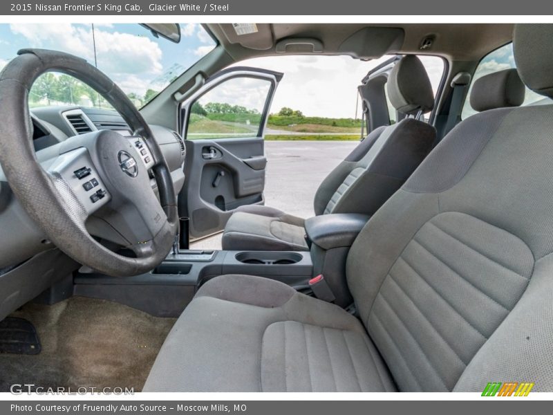 Glacier White / Steel 2015 Nissan Frontier S King Cab