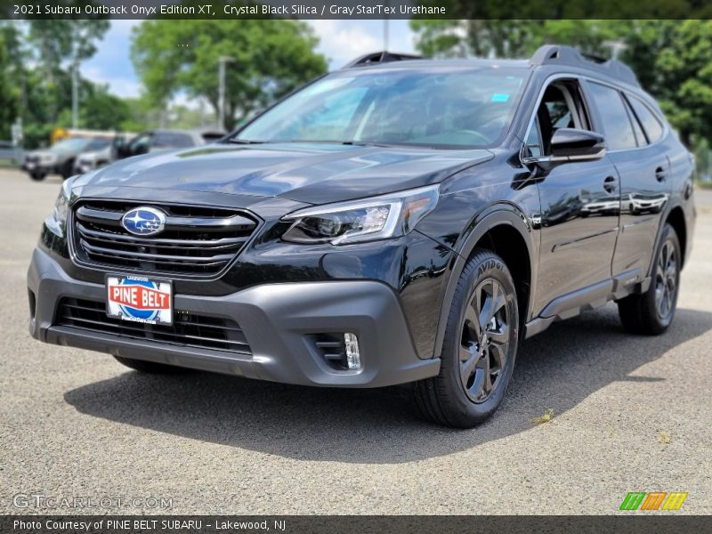 Crystal Black Silica / Gray StarTex Urethane 2021 Subaru Outback Onyx Edition XT