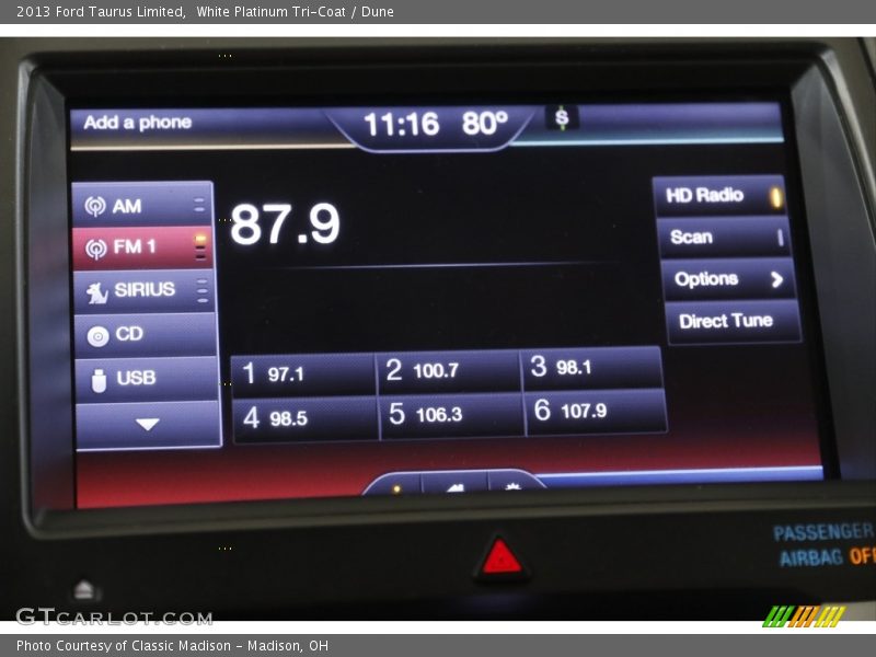 White Platinum Tri-Coat / Dune 2013 Ford Taurus Limited