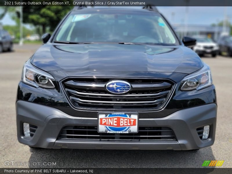 Crystal Black Silica / Gray StarTex Urethane 2021 Subaru Outback Onyx Edition XT