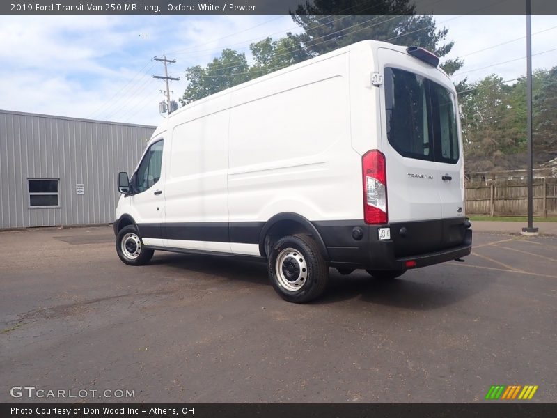 Oxford White / Pewter 2019 Ford Transit Van 250 MR Long
