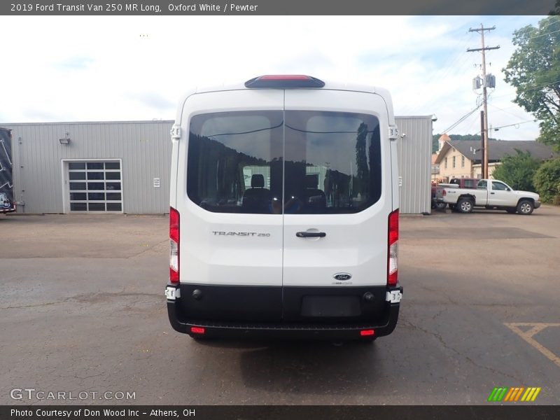 Oxford White / Pewter 2019 Ford Transit Van 250 MR Long