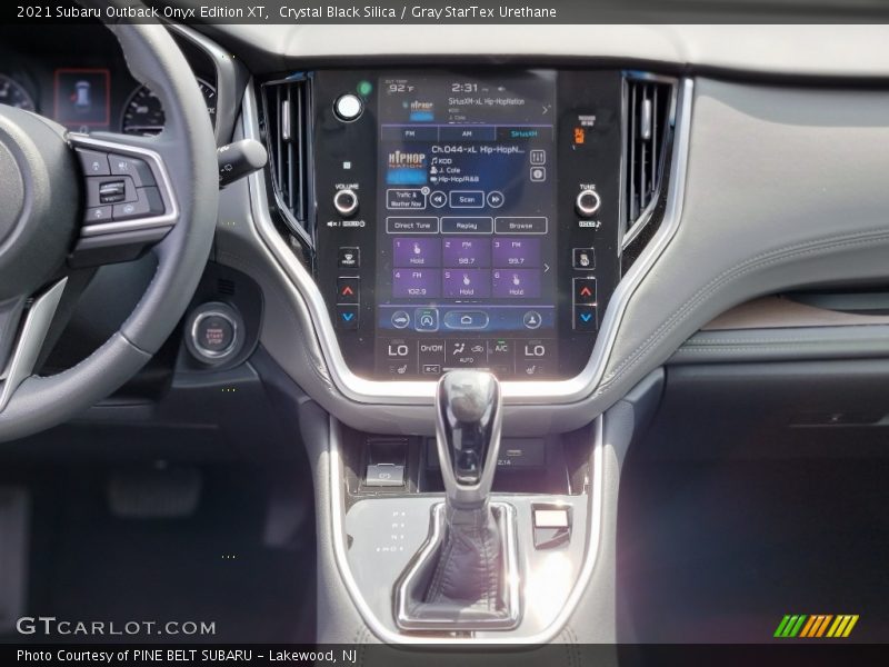 Crystal Black Silica / Gray StarTex Urethane 2021 Subaru Outback Onyx Edition XT
