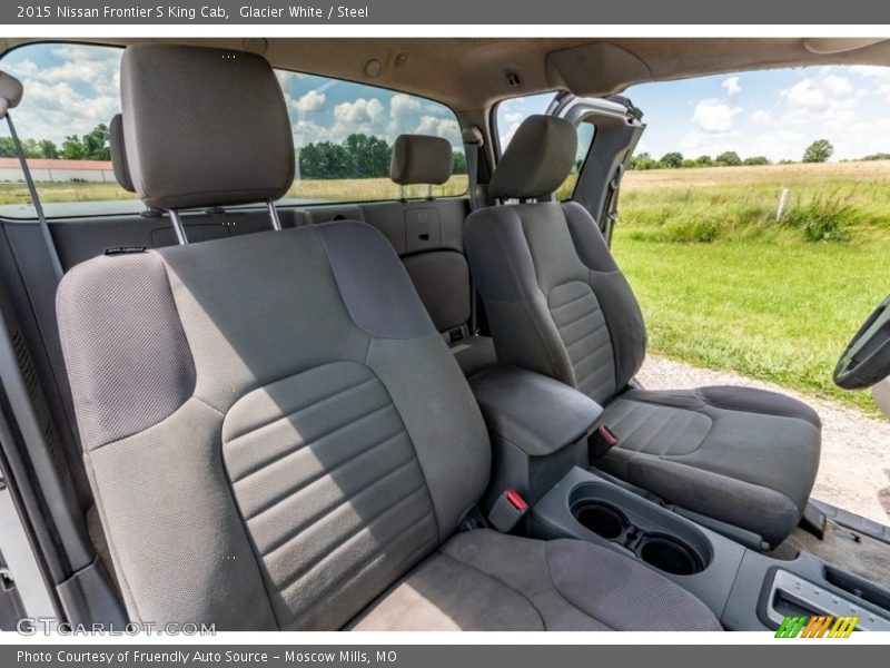 Glacier White / Steel 2015 Nissan Frontier S King Cab