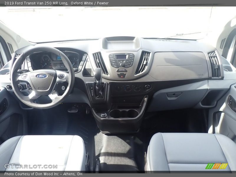 Oxford White / Pewter 2019 Ford Transit Van 250 MR Long