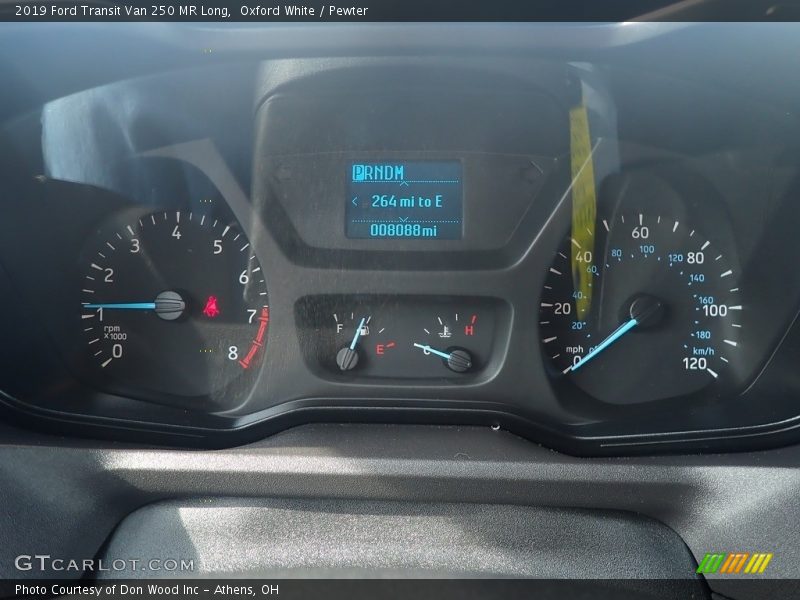 Oxford White / Pewter 2019 Ford Transit Van 250 MR Long