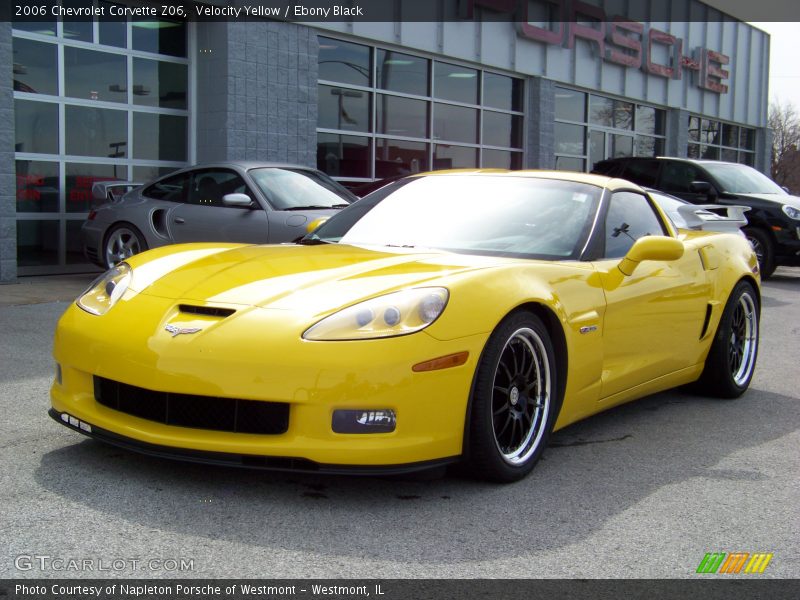 Velocity Yellow / Ebony Black 2006 Chevrolet Corvette Z06