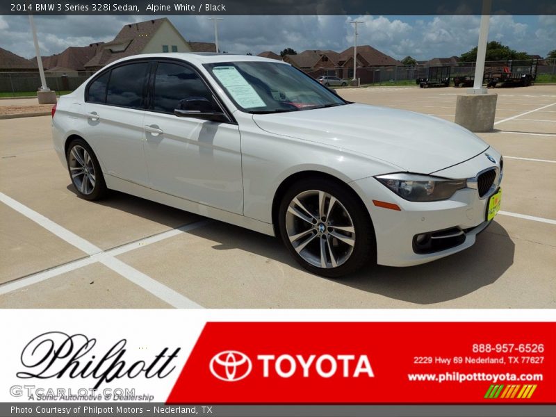 Alpine White / Black 2014 BMW 3 Series 328i Sedan