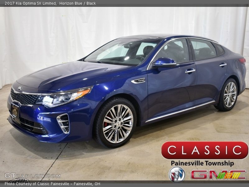 Horizon Blue / Black 2017 Kia Optima SX Limited