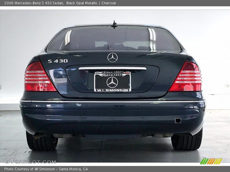 Black Opal Metallic / Charcoal 2006 Mercedes-Benz S 430 Sedan