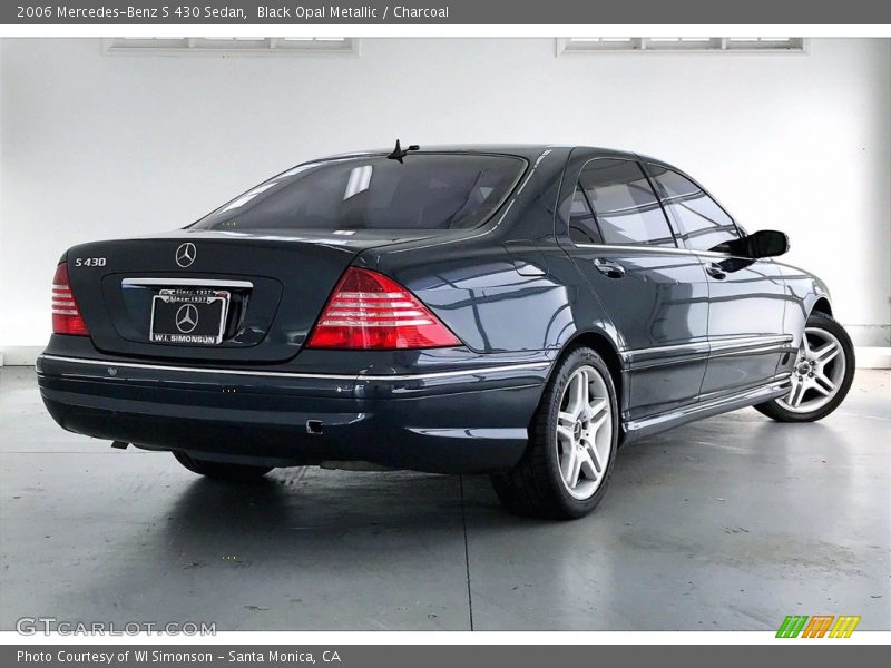 Black Opal Metallic / Charcoal 2006 Mercedes-Benz S 430 Sedan