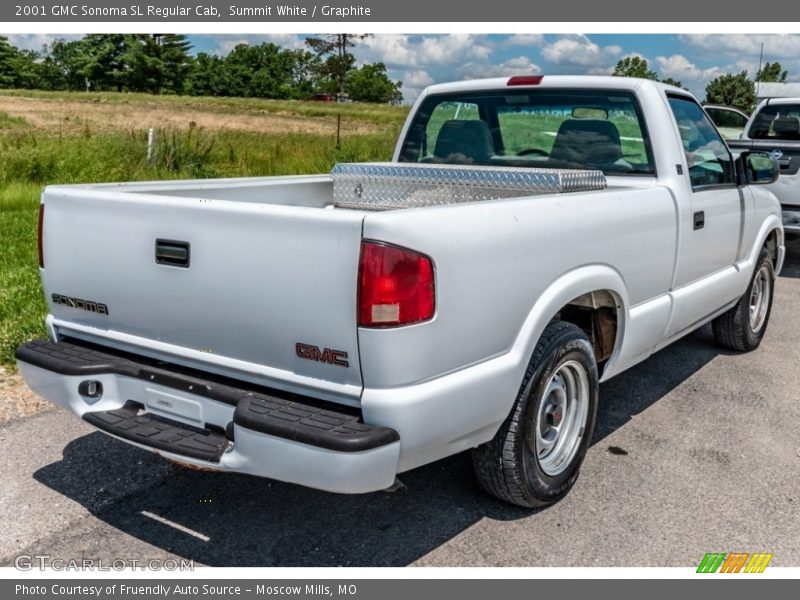  2001 Sonoma SL Regular Cab Summit White