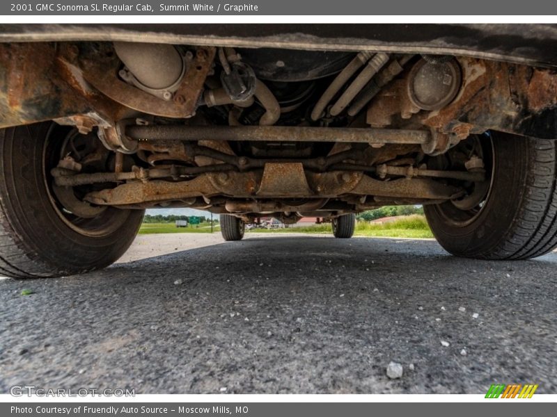Undercarriage of 2001 Sonoma SL Regular Cab