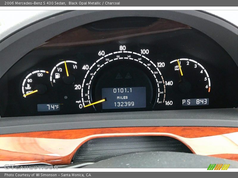 Black Opal Metallic / Charcoal 2006 Mercedes-Benz S 430 Sedan