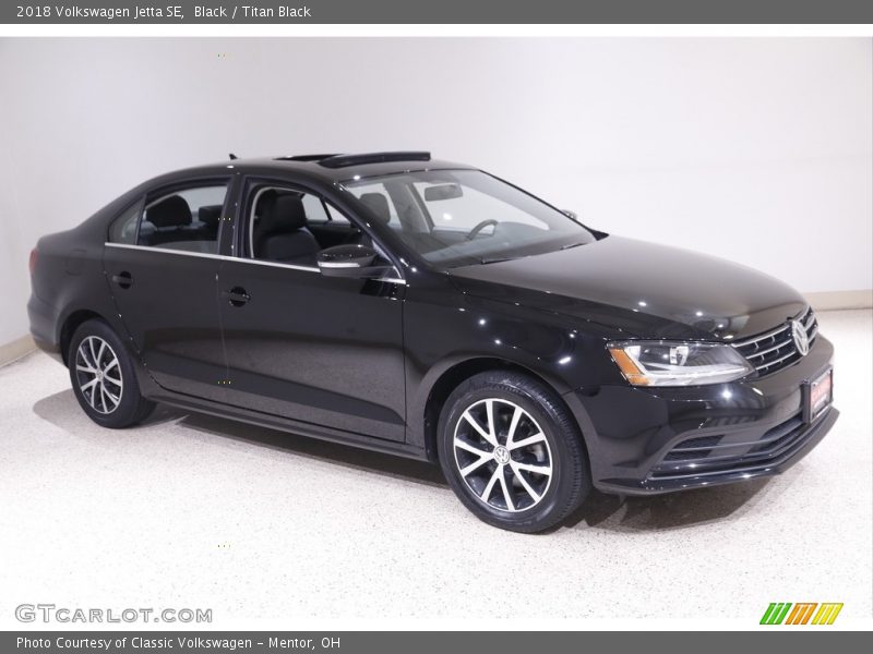 Black / Titan Black 2018 Volkswagen Jetta SE