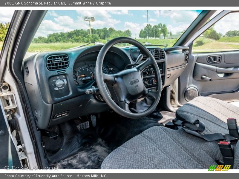  2001 Sonoma SL Regular Cab Graphite Interior