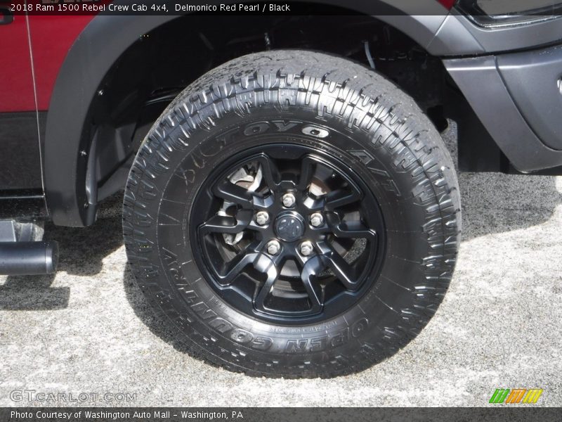 Delmonico Red Pearl / Black 2018 Ram 1500 Rebel Crew Cab 4x4