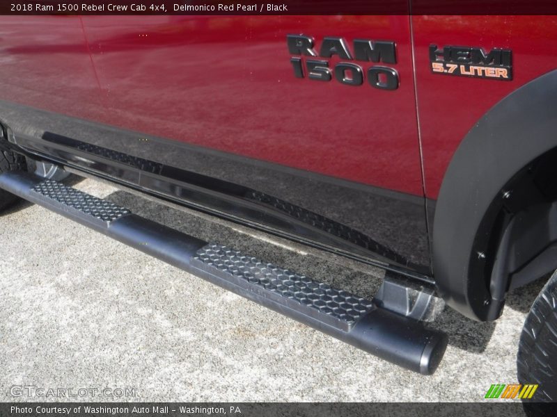 Delmonico Red Pearl / Black 2018 Ram 1500 Rebel Crew Cab 4x4
