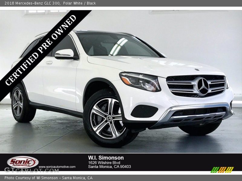 Polar White / Black 2018 Mercedes-Benz GLC 300