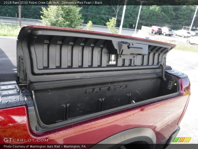 Delmonico Red Pearl / Black 2018 Ram 1500 Rebel Crew Cab 4x4
