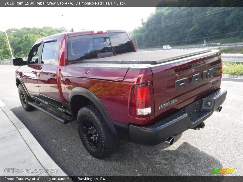 Delmonico Red Pearl / Black 2018 Ram 1500 Rebel Crew Cab 4x4