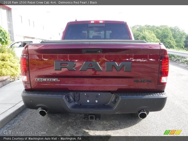 Delmonico Red Pearl / Black 2018 Ram 1500 Rebel Crew Cab 4x4