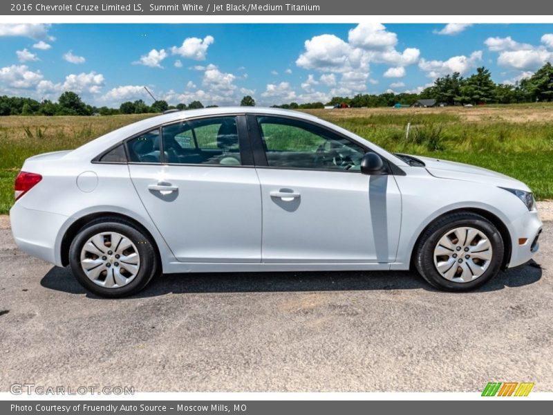 Summit White / Jet Black/Medium Titanium 2016 Chevrolet Cruze Limited LS