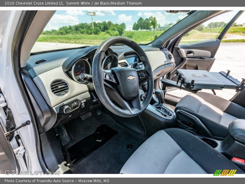 Summit White / Jet Black/Medium Titanium 2016 Chevrolet Cruze Limited LS