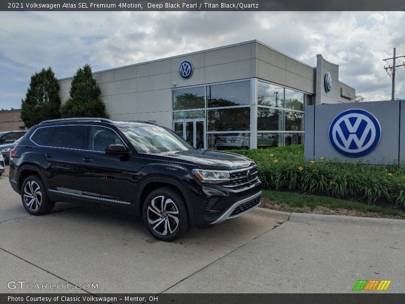 Deep Black Pearl / Titan Black/Quartz 2021 Volkswagen Atlas SEL Premium 4Motion