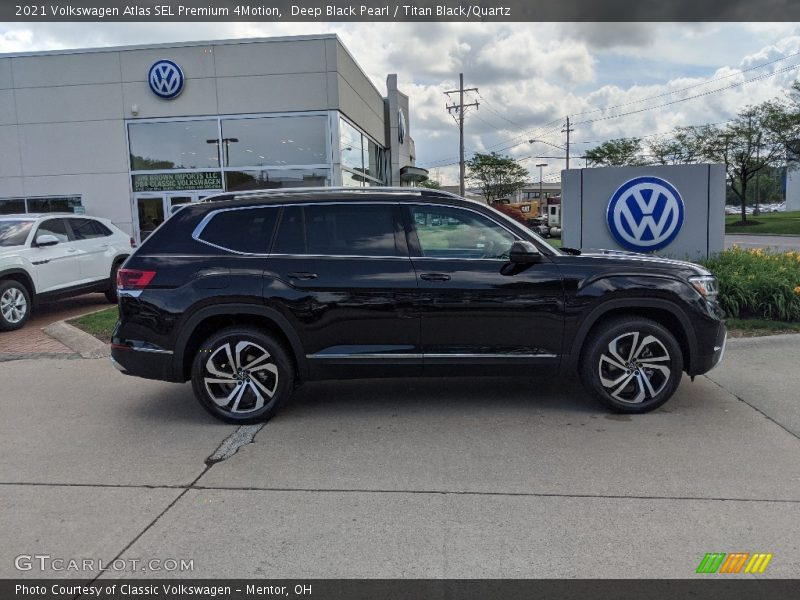 Deep Black Pearl / Titan Black/Quartz 2021 Volkswagen Atlas SEL Premium 4Motion