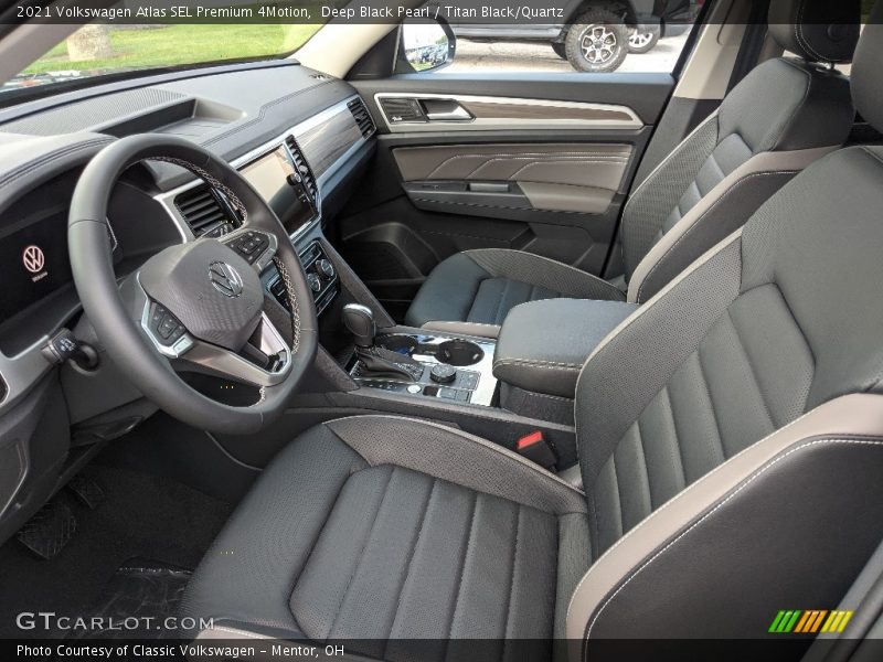 Deep Black Pearl / Titan Black/Quartz 2021 Volkswagen Atlas SEL Premium 4Motion
