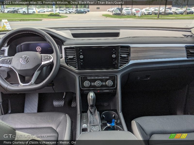 Deep Black Pearl / Titan Black/Quartz 2021 Volkswagen Atlas SEL Premium 4Motion