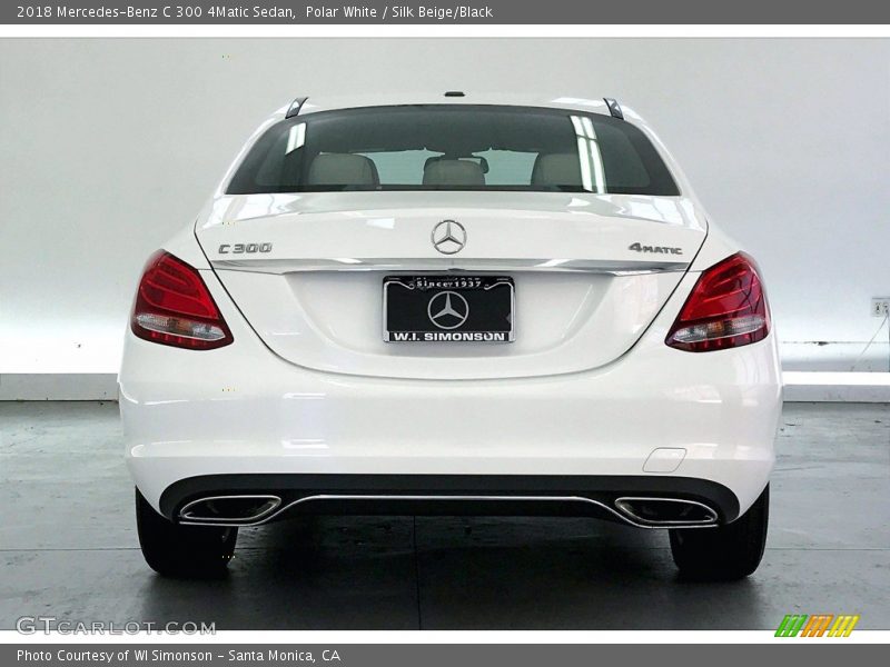 Polar White / Silk Beige/Black 2018 Mercedes-Benz C 300 4Matic Sedan