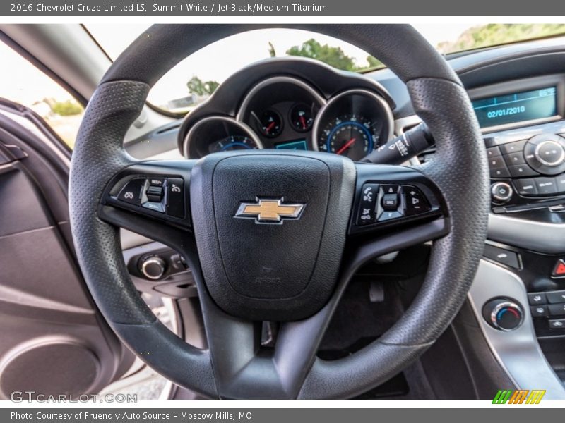 Summit White / Jet Black/Medium Titanium 2016 Chevrolet Cruze Limited LS