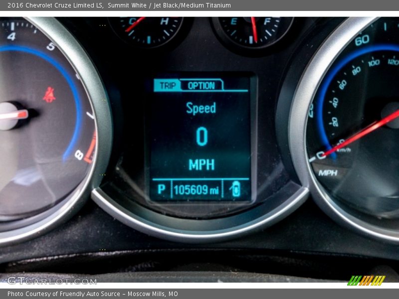 Summit White / Jet Black/Medium Titanium 2016 Chevrolet Cruze Limited LS
