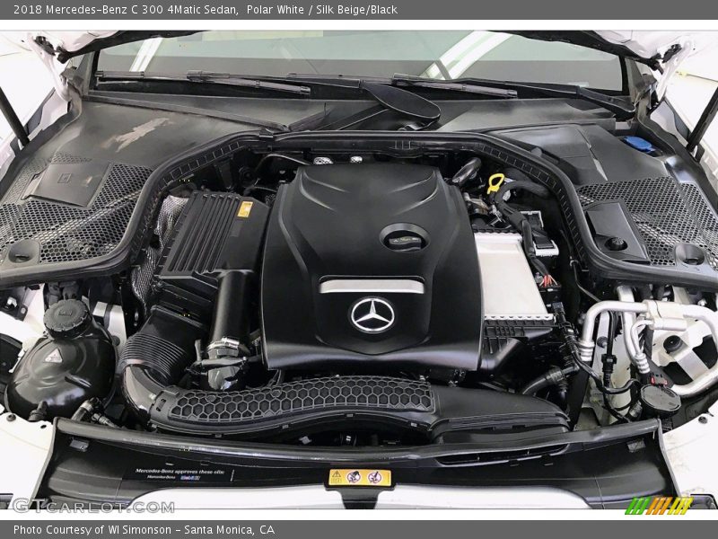Polar White / Silk Beige/Black 2018 Mercedes-Benz C 300 4Matic Sedan
